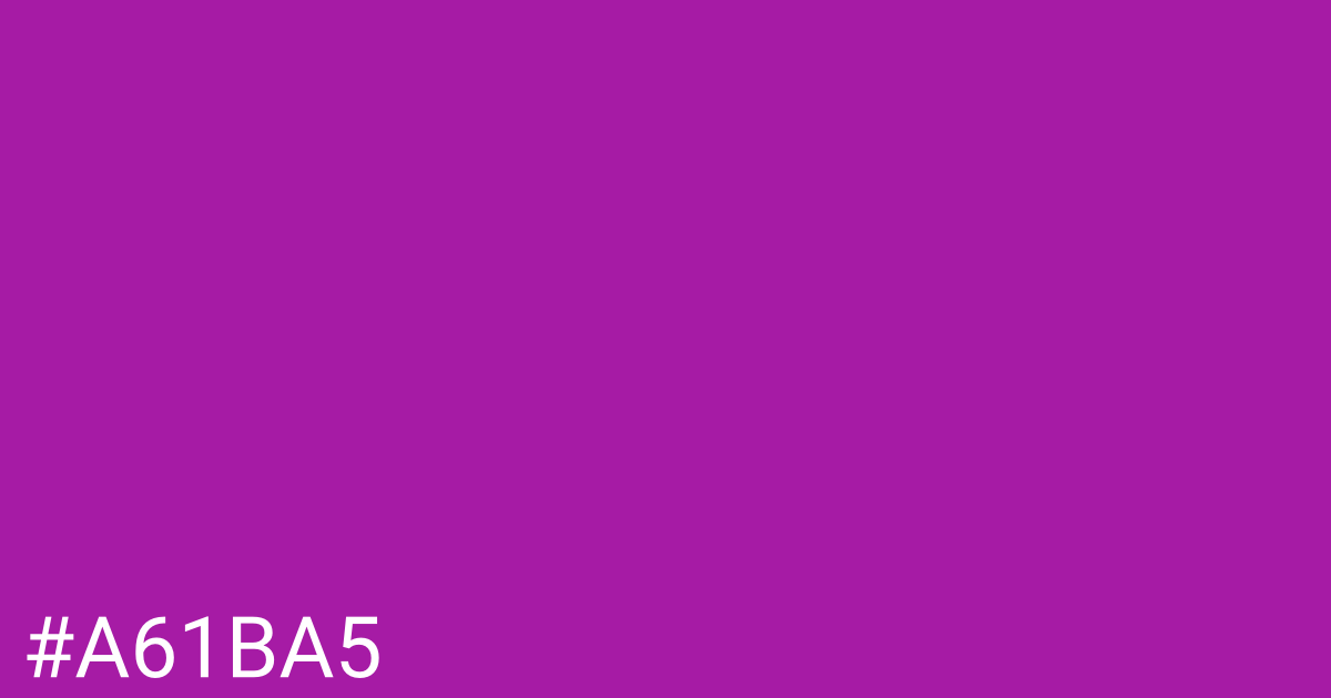 Hex color #a61ba5 graphic