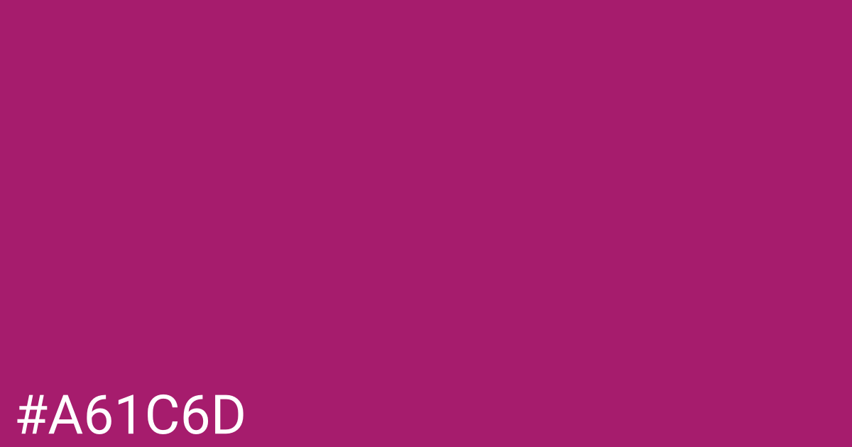 Hex color #a61c6d graphic