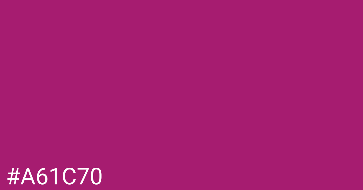 Hex color #a61c70 graphic