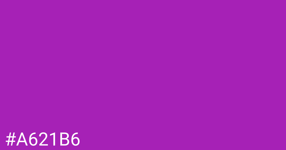 Hex color #a621b6 graphic