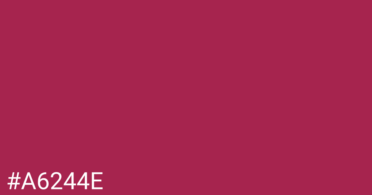Hex color #a6244e graphic