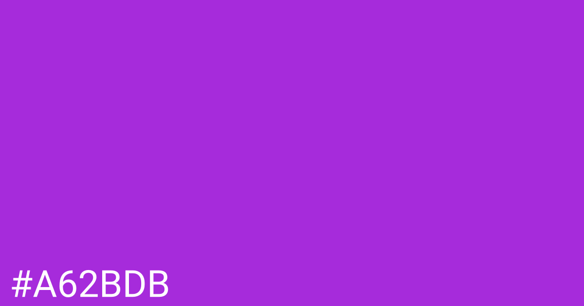 Hex color #a62bdb graphic