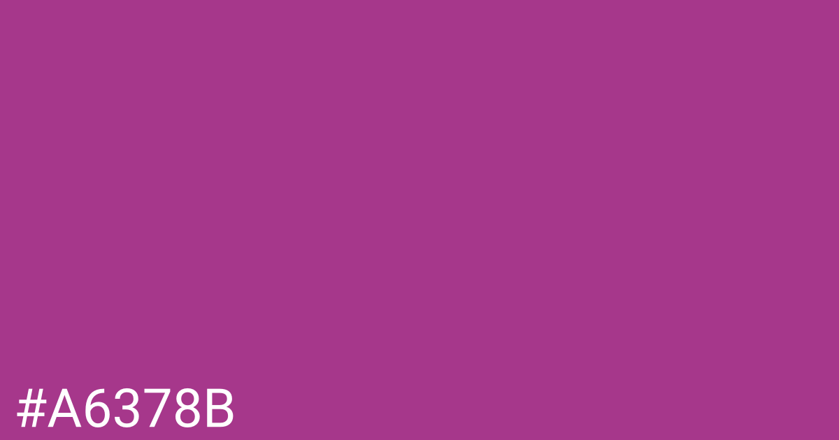 Hex color #a6378b graphic