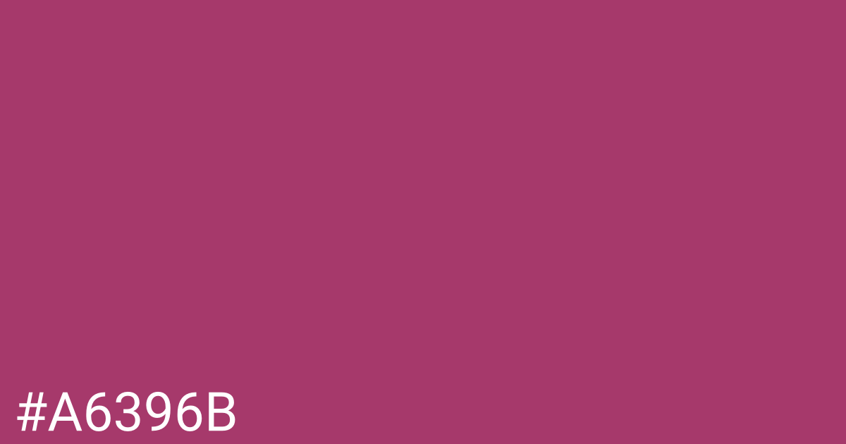 Hex color #a6396b graphic