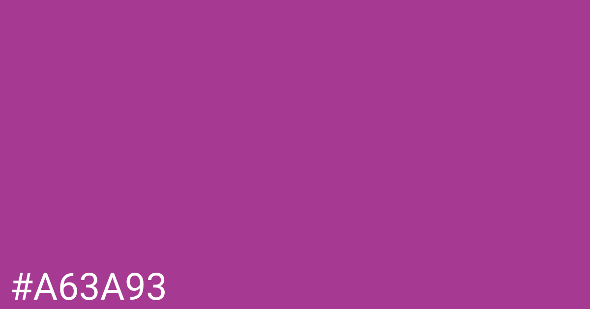 Hex color #a63a93 graphic