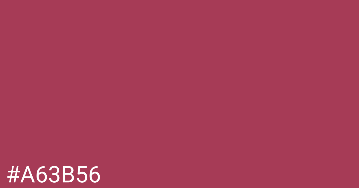 Hex color #a63b56 graphic