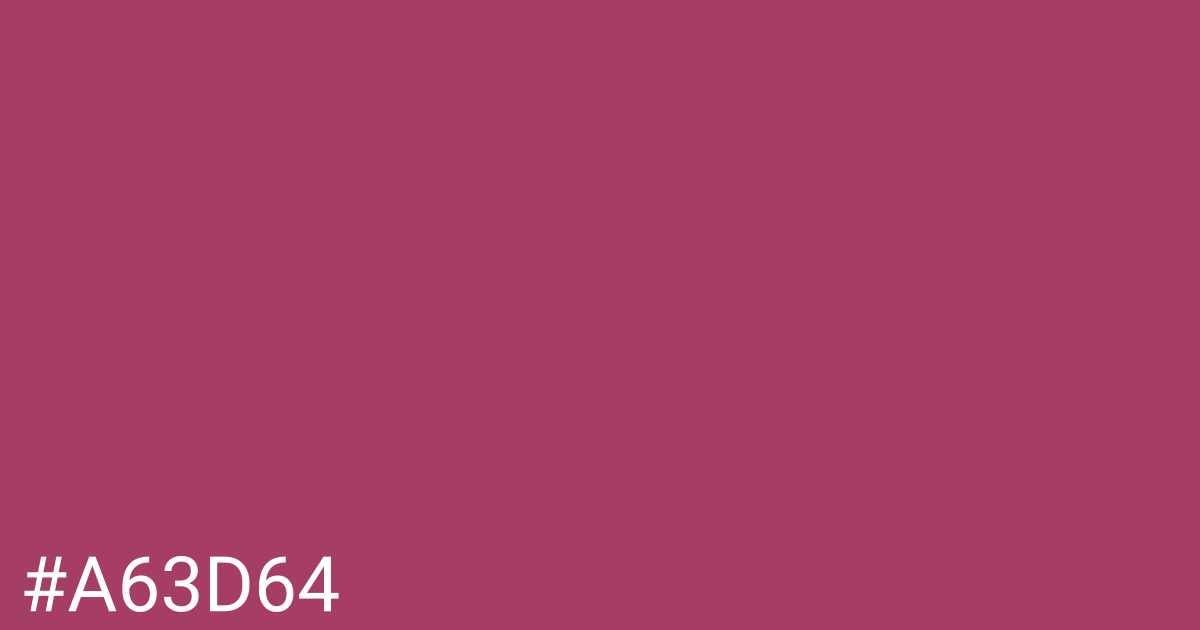 Hex color #a63d64 graphic