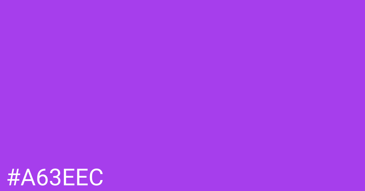 Hex color #a63eec graphic