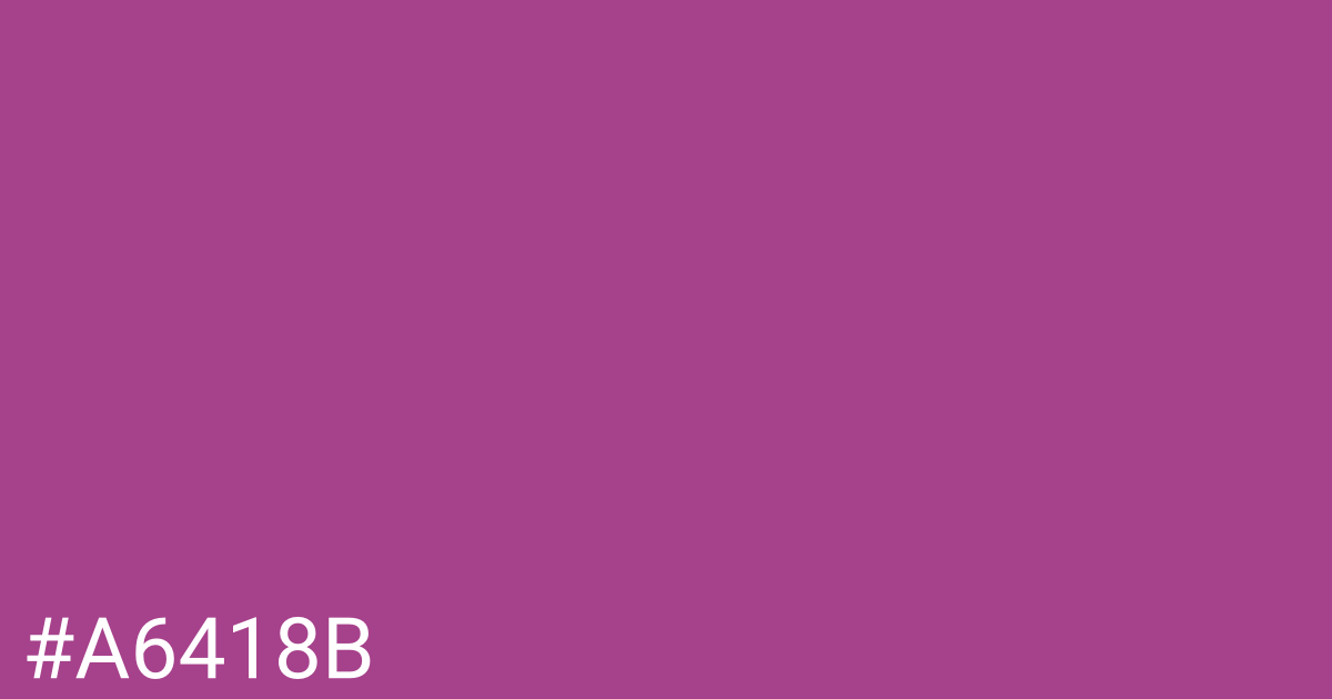 Hex color #a6418b graphic