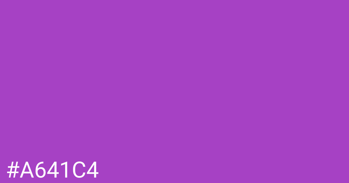 Hex color #a641c4 graphic