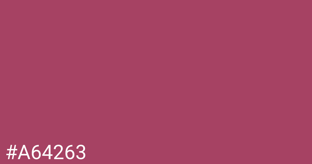 Hex color #a64263 graphic