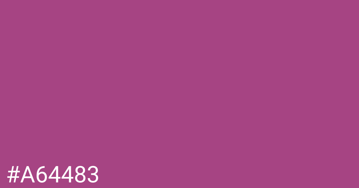 Hex color #a64483 graphic