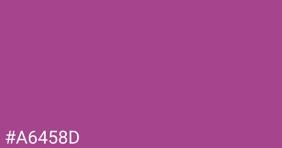 Hex color #a6458d graphic
