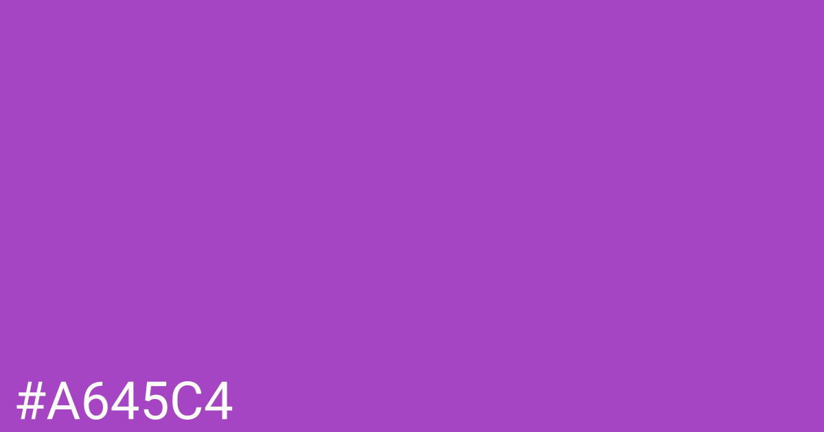 Hex color #a645c4 graphic