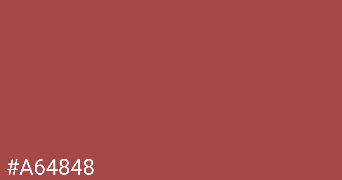 Hex color #a64848 graphic