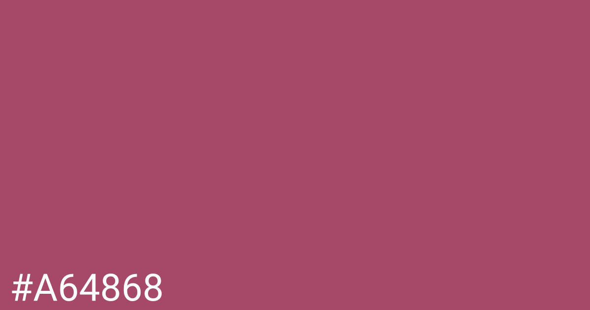 Hex color #a64868 graphic