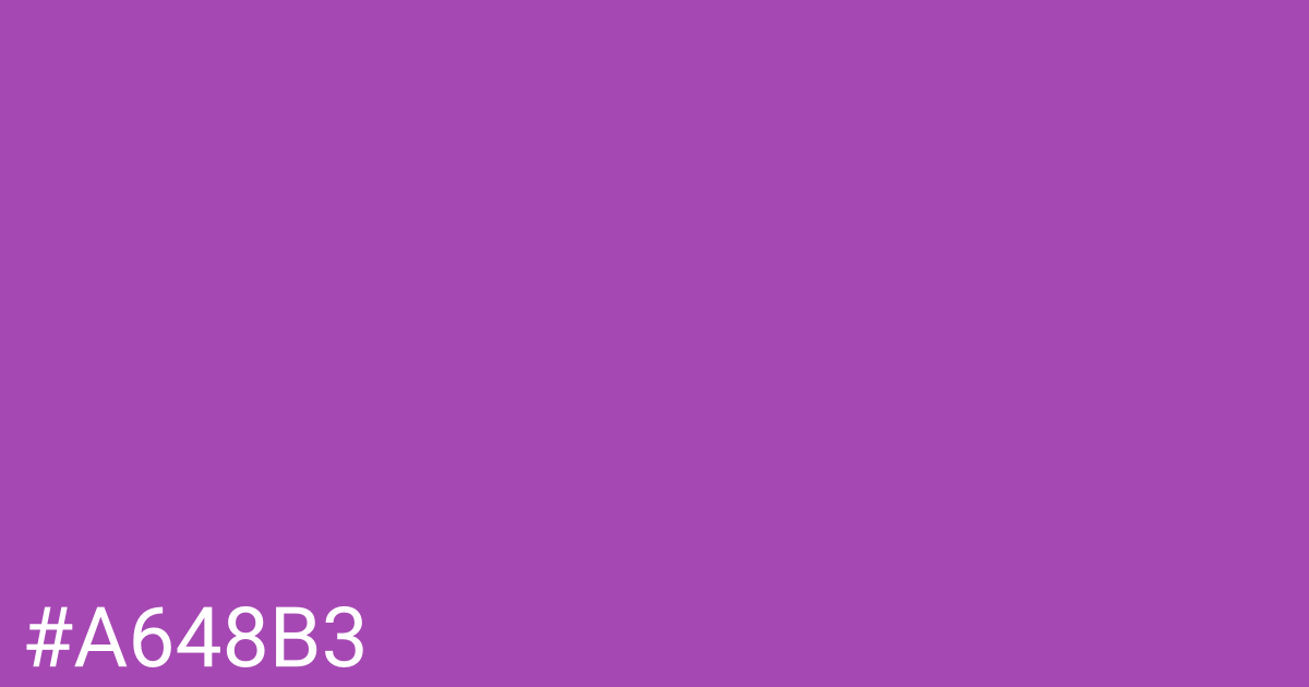 Hex color #a648b3 graphic