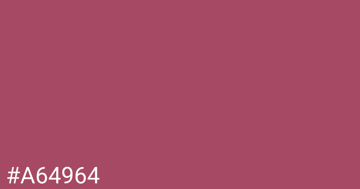 Hex color #a64964 graphic