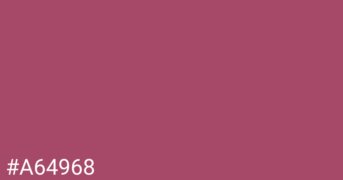 Hex color #a64968 graphic