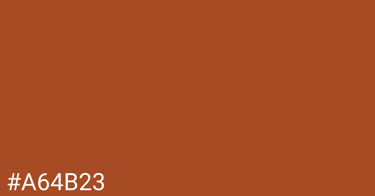 Hex color #a64b23 graphic