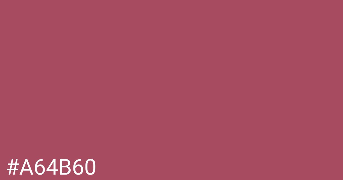 Hex color #a64b60 graphic