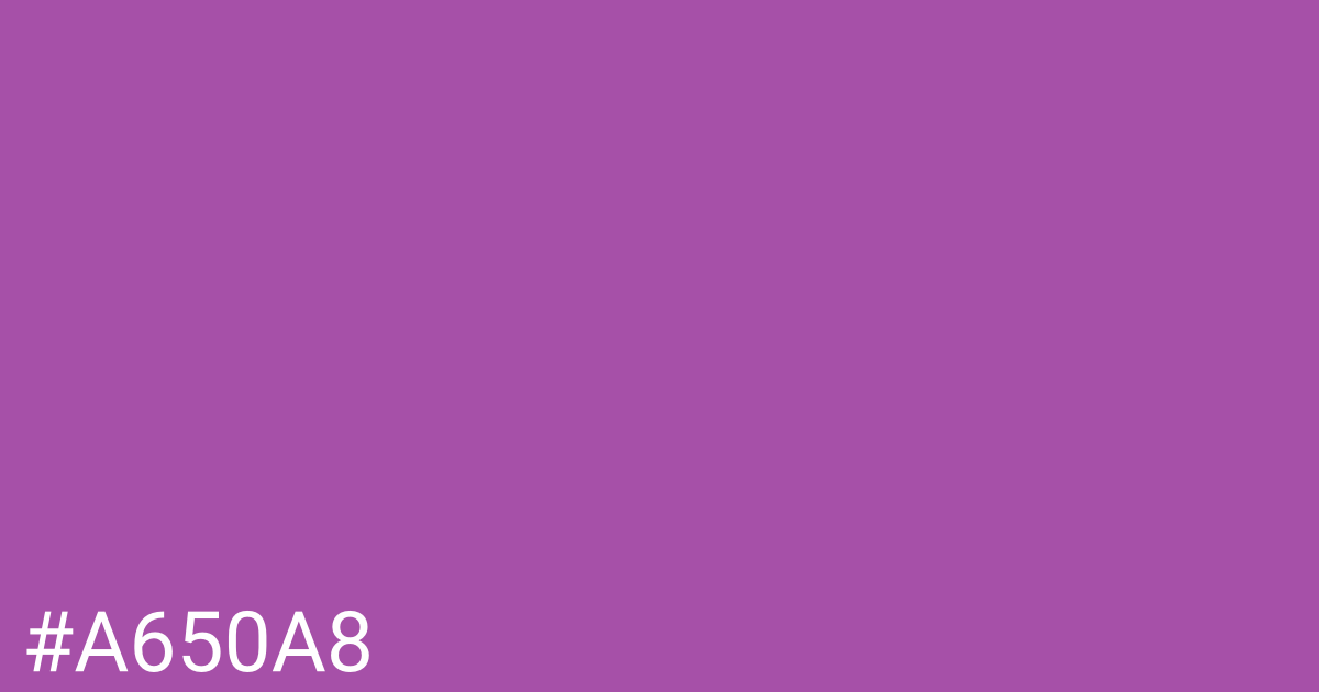 Hex color #a650a8 graphic