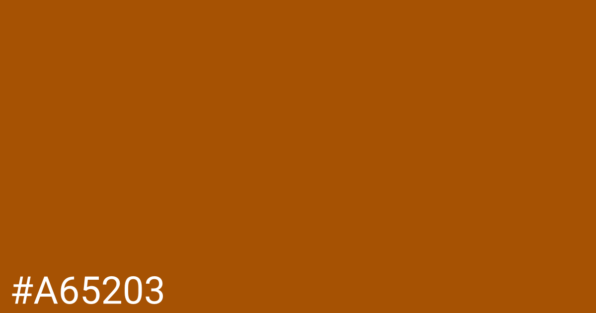 Hex color #a65203 graphic