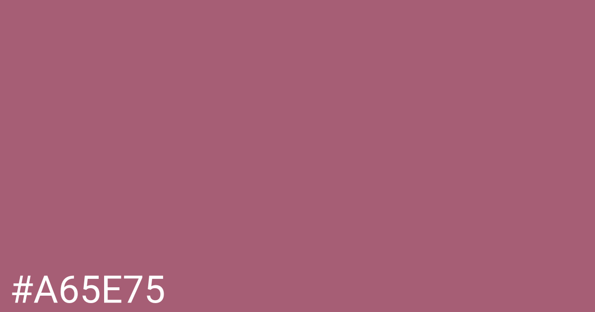 Hex color #a65e75 graphic