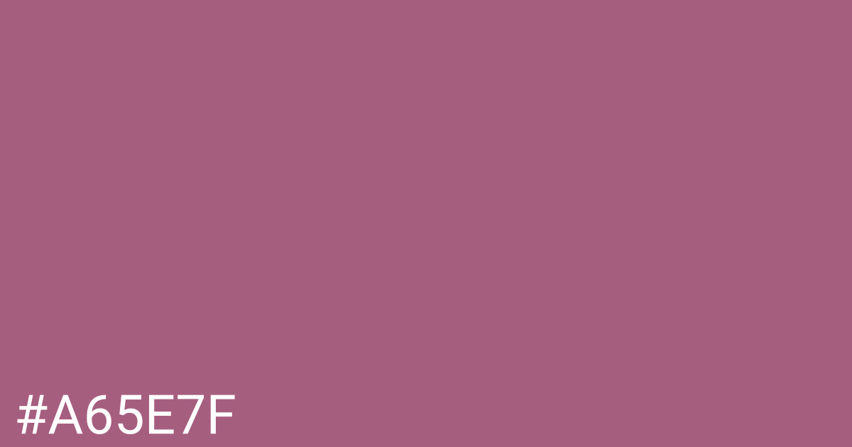 Hex color #a65e7f graphic