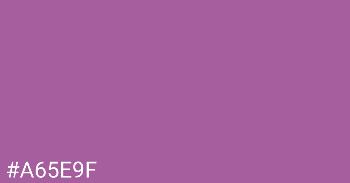 Hex color #a65e9f graphic