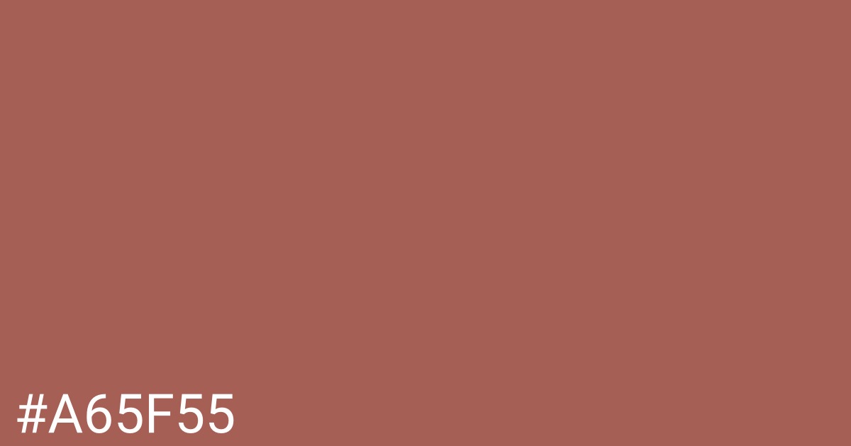 Hex color #a65f55 graphic