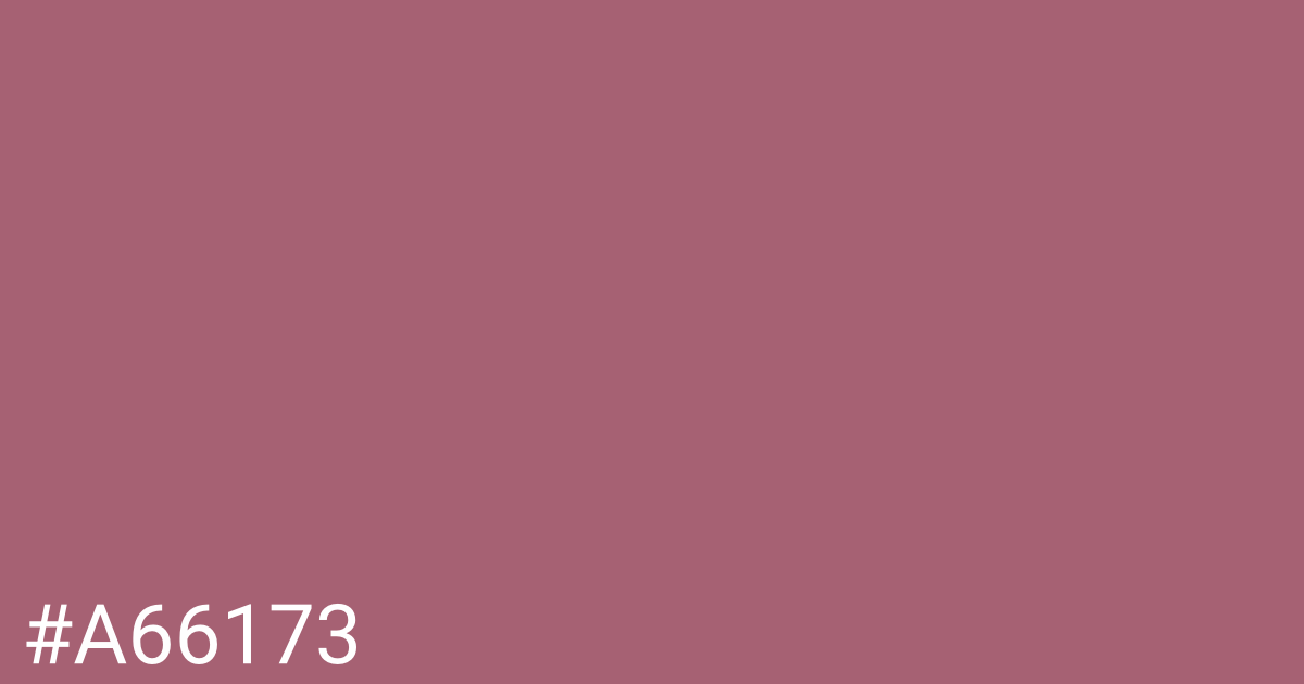 Hex color #a66173 graphic