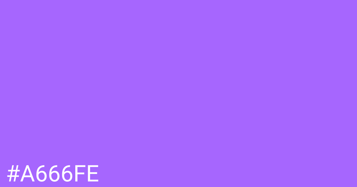 Hex color #a666fe graphic