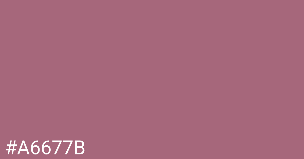 Hex color #a6677b graphic