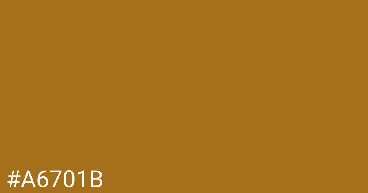 Hex color #a6701b graphic