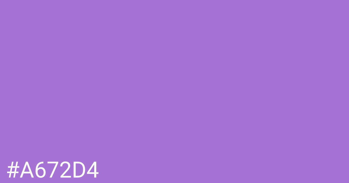 Hex color #a672d4 graphic