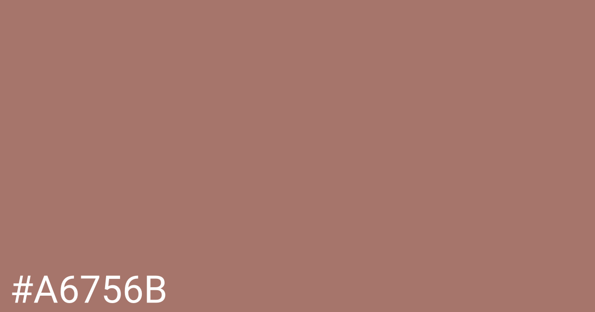 Hex color #a6756b graphic