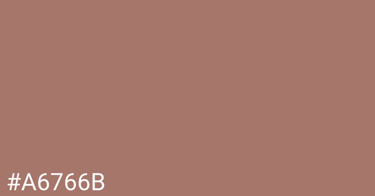 Hex color #a6766b graphic