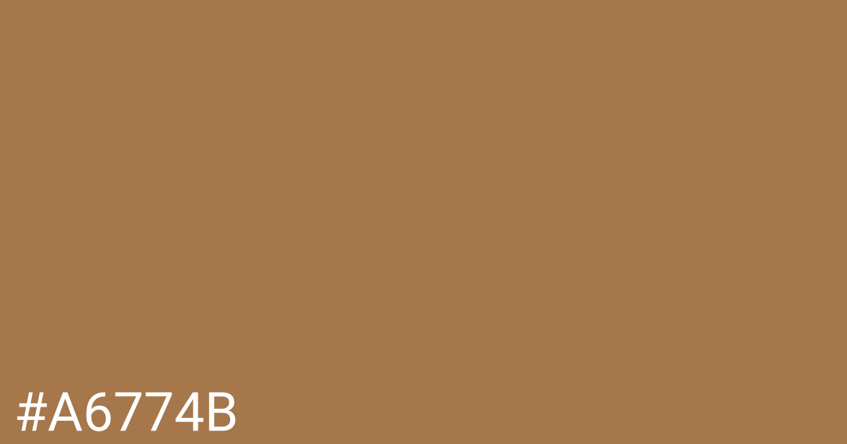 Hex color #a6774b graphic