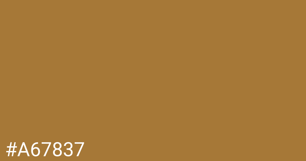Hex color #a67837 graphic