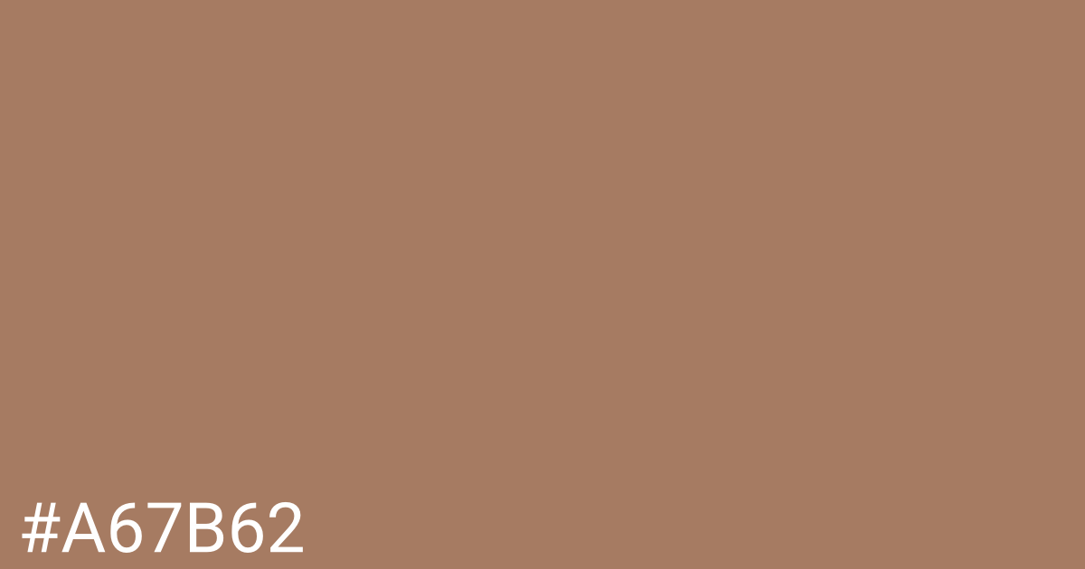 Hex color #a67b62 graphic