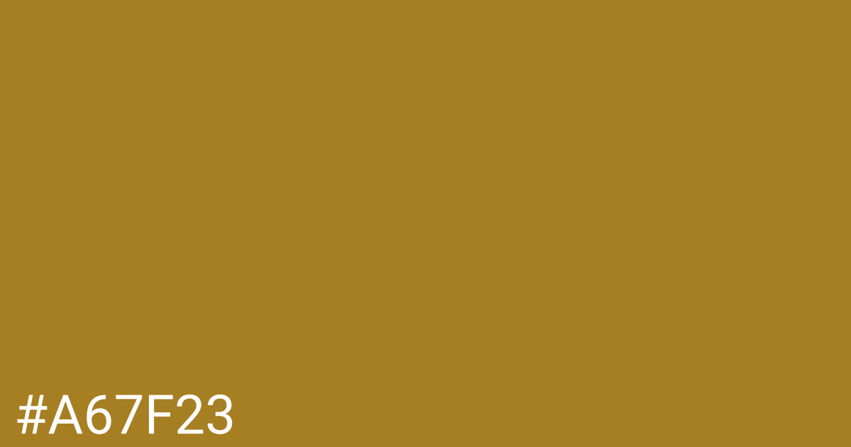 Hex color #a67f23 graphic