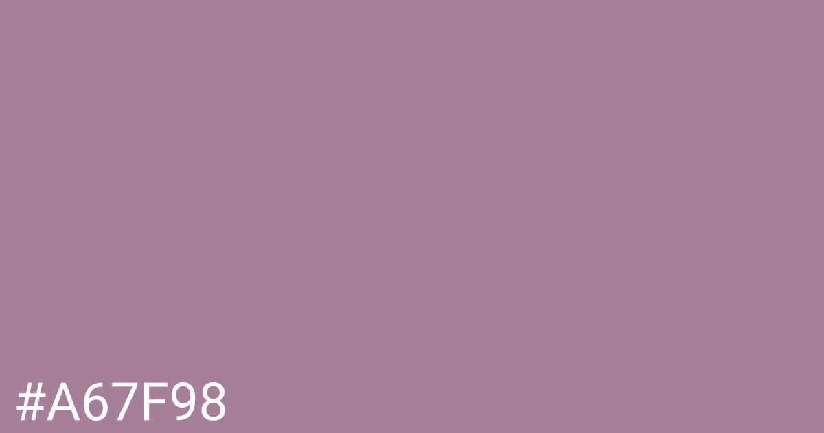 Hex color #a67f98 graphic