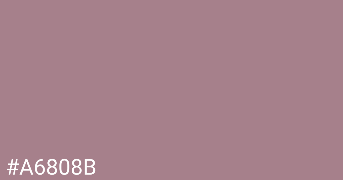 Hex color #a6808b graphic