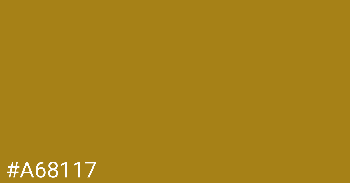 Hex color #a68117 graphic