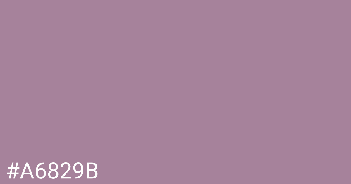 Hex color #a6829b graphic