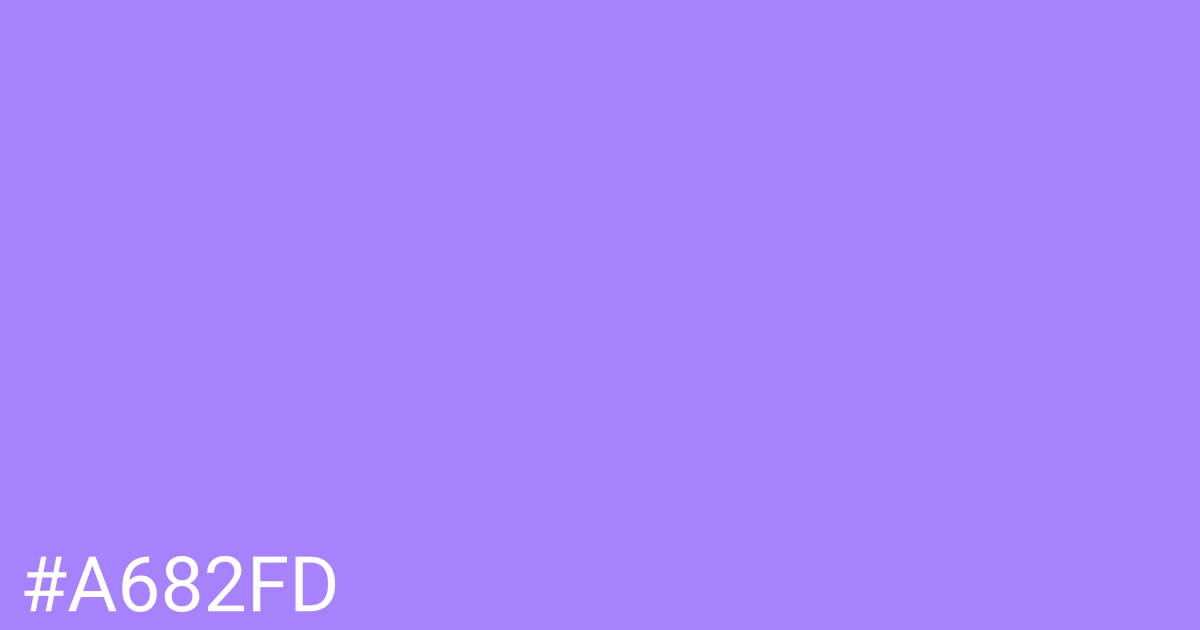 Hex color #a682fd graphic