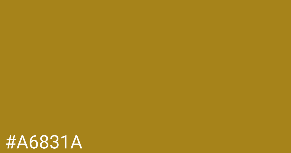 Hex color #a6831a graphic