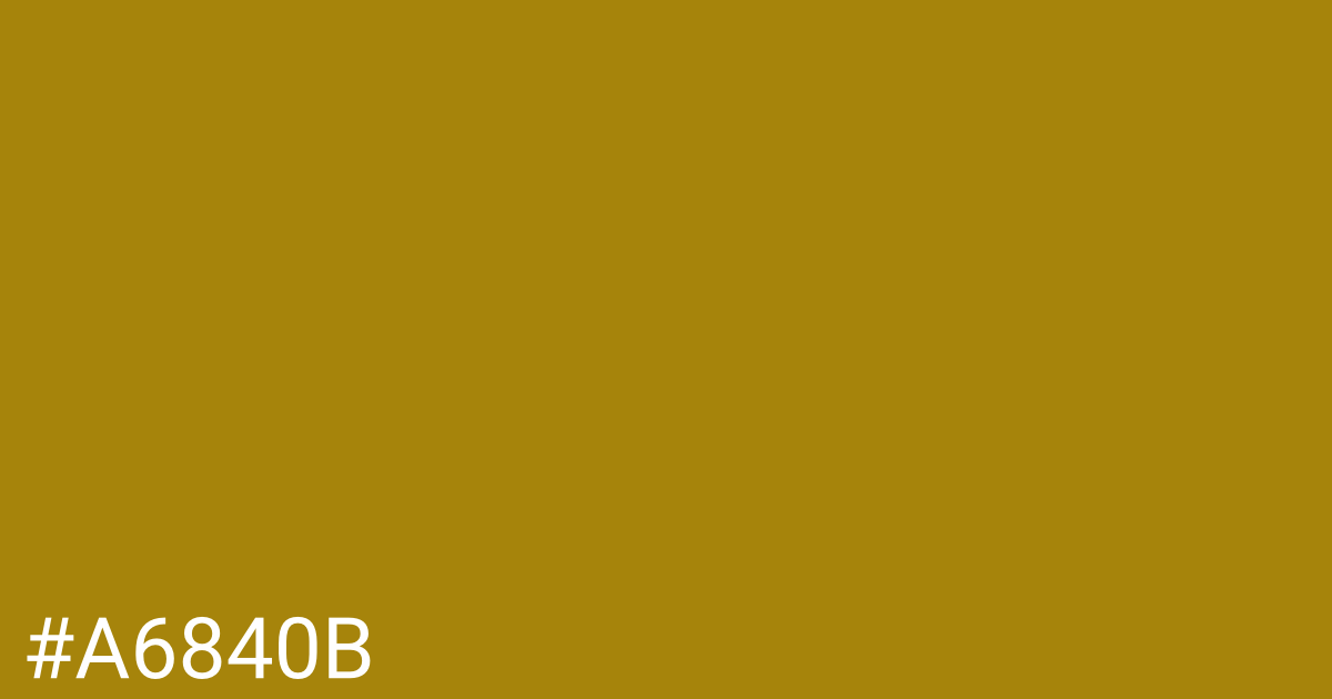 Hex color #a6840b graphic