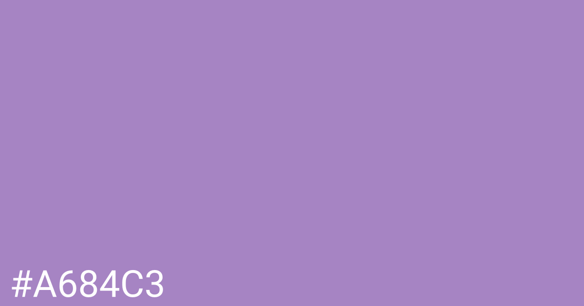 Hex color #a684c3 graphic